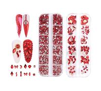 Jollin Siam Lot de 1920 strass à dos plat pour nail art