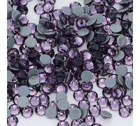 Jollin Strass Hotfix Verre Cristal Artificiel Flatback Pierres Gemmes Strass Autocollants thermocollants à chaud (SS16 (3,80-4,00mm) 1440pcs, Tanzanite Lilas violet)
