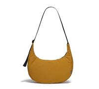 JOLLQUE Sac à bandoulière en nylon demi-lune - Léger - Pour homme et femme - Grand sac décontracté avec sangle réglable - Grande taille, jaune