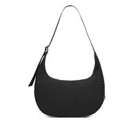 JOLLQUE Sac à bandoulière en nylon demi-lune - Léger - Pour homme et femme - Grand sac décontracté avec sangle réglable - Grande taille, Noir