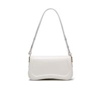 JOLLQUE Sac à épaule Croissant pour femmes, Petit sac à main à anse en cuir, Sac à main à dos hobo tendance design unique pour femmes (Beige)