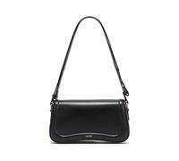 JOLLQUE Sac à épaule Croissant pour femmes, Petit sac à main à anse en cuir, Sac à main à dos hobo tendance design unique pour femmes (Noir)