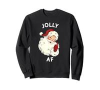 Jolly AF Funny Christmas Shirt & Holiday Sweater - Père Noël Sweatshirt