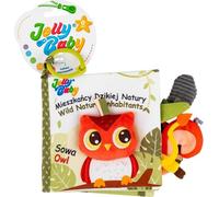 JOLLY BABY | Livre en tissu Habitants sauvages de la nature - 0m+ - Bilingue - Développe les sens et l'imagination