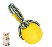 Jolly Balle pour chien - Balle avec poignée - Jouet interactif pour animaux de compagnie - Accessoire solide pour nœuds dentaires - Exercices de jeu pour chiens et chiots - Balles amusantes pour