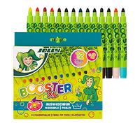 JOLLY Booster, feutres de coloriage à l'épreuve des enfants, pointe extra épaisse & extrêmement résistante, rechargeable, lavable, 14 feutres