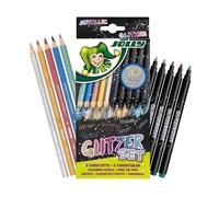 JOLLY Coloured Pencils Glitter Set with 10 Metallic and Glitter Coloured Pencils