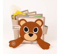 Jolly Designs Mini Quiet Book Peek-a-Boo - Jouet Montessori à partir de 6 mois - Favorise la motricité et la perception sensorielle - Livre en tissu pour bébé - Livre de feutre fait à la main -