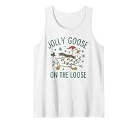 Jolly Goose on The Loose Funny Christmas Holiday Goose Débardeur