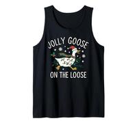 Jolly Goose on The Loose Funny Christmas Holiday Goose Débardeur