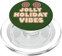 Jolly Holiday Vibes Célébration Saison de Noël Rétro PopSockets PopGrip pour MagSafe