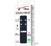 Jolly Line RC802V Télécommande de Rechange pour Smart TV Compatible TLC - avec Symbole comme Original - Prête à l'emploi