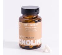 Jolly Mama - Choline Bitartrate Mama - 60 Gélules Vegan - Pour Métabolisme, Fonction Hépatique - Complément Alimentaire Choline Vitacholine® 1 Mois - Compatible Grossesse, Allaitement