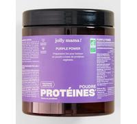 Jolly mama! Purple Power | Poudre de Protéines Végétales Bio | Açaï et Myrtille | Compatible Grossesse & Allaitement | 100% d'Origine Bio | Fabriqué en France | Pot 264g
