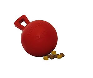 Jolly Pets Tug-n-Toss Mini Treat Dispensing Jouet pour Chien Rouge 10 cm