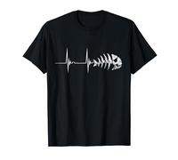 Jolly Pirate Fish Heartbeat EKG Pulse Pastafari FSM Blessing T-Shirt