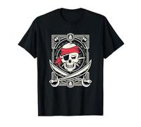Jolly Roger Pirate Skull & Crossbones Cruise Tenue de Vacances T-Shirt