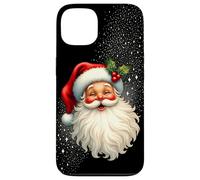 Jolly Santa Claus Face, Holly & Sparkles - Festive Christmas Coque pour iPhone 13