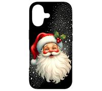 Jolly Santa Claus Face, Holly & Sparkles - Festive Christmas Coque pour iPhone 17