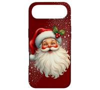 Jolly Santa Claus Face, Holly & Sparkles - Festive Christmas Coque pour iPhone Air