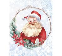 Jolly Santa Sketchbook - Classic Christmas Art and Holiday Journal: 8.5 x 11 Inch Dot Grid Notebook with 200 Pages for Drawing, Journaling, Gift Ideas, and Festive Creativity