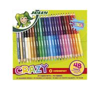 JOLLY Superstick Crazy Colouring Pencils 24 Pens with 48 Colours 24 Stifte