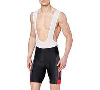 Jolly Wear Squadra Cuissard Court d'été Cyclisme Homme, Noir/Rouge, FR : S (Taille Fabricant : S)