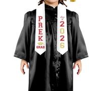 Jollyboom Décorations de remise de diplôme 2026, décorations de remise de diplôme de classe 2026, écharpe rouge pailletée pour félicitations, diplômé académique préscolaire, prochain arrêt de la