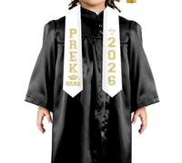 Jollyboom Décorations de remise de diplôme 2026, décorations de remise de diplôme de classe de 2026, écharpe dorée à paillettes pour félicitations, diplômé académique préscolaire, prochain arrêt de la