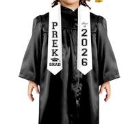 Jollyboom Décorations de remise de diplôme 2026, décorations de remise de diplôme pour la classe de 2026, écharpe noire à paillettes pour félicitations, diplômé académique préscolaire, prochain arrêt