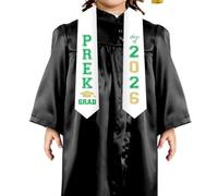 Jollyboom Décorations de remise de diplôme 2026, décorations de remise de diplôme pour la classe de 2026, écharpe verte à paillettes pour félicitations, diplômé académique préscolaire, prochain arrêt