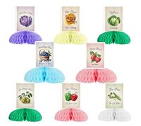 Jollyboom Farm Market Décorations de fête prénuptiale, 8 pièces « She's Off the Market » en nid d'abeille, décoration de table pour fruits, légumes, enterrement de vie de jeune fille, mariage