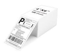 JollyTrip Lot de 500 étiquettes d'expédition autocollantes permanentes pour imprimantes thermiques Jadens, Polono et autres imprimantes thermiques 10,2 x 15,2 cm