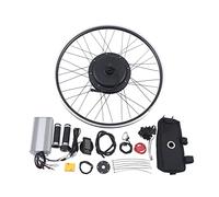Jolre Kit de conversion de roue arrière de 28 pouces 1500 W avec écran LCD, contrôleur intégré et levier de frein à capteur, adapté aux moteurs de moyeu sans balais et sans engrenages