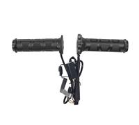 Jolsaawie 1 poignée chauffante à 3 vitesses pour moto - En plastique noir - 12 V - 22 mm