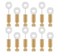 Jolsaawie 12 Aiguilles de Positionnement de Suture en Cuir, Broches de Positionnement en Cuir Faites à la Main, 12 mm 18 Mm, Aiguilles Localisées pour L'Artisanat du Cuir