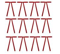Jolsaawie 12 Pièces Velours Arbre de Noël Noeuds de Noël Rouge Noeuds Bricolage Fait Main Cadeau de Noël Noeud Papillon Accessoires