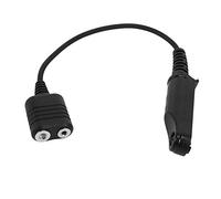 Jolsaawie Adaptateur de câble audio pour UV-XR UV-9R Plus UV-A58 UV-9R ERA Walkie Talkie Oreillette Microphone