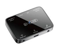 Jolsaawie Adaptateur de carte son 2 en 1 pour diffusion en direct - Convient pour éclairage/typec stéréo universel karaoké et microphone