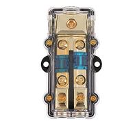 Jolsaawie Bloc de distribution d'alimentation (2) 4/8 AWG Gauge Porte-fusible Bloc de distribution 4 Jauge vers (2) Sortie de calibre 8