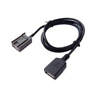 Jolsaawie Câble adaptateur USB auxiliaire pour voiture Jazz -V Accord stéréo MP3 Interface Accessoires de voiture