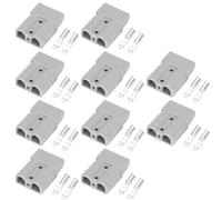 Jolsaawie Connecteur 50 A haute intensité pour batteries de véhicules électriques, UPS, câbles solaires, prises d'énergie neuve gris