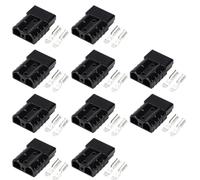 Jolsaawie Connecteur 50 A haute intensité pour batteries de véhicules électriques, UPS, câbles solaires, prises d'énergie neuve Noir