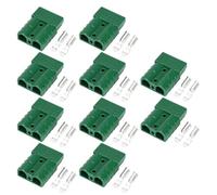 Jolsaawie Connecteur 50A haute intensité pour batteries de véhicules électriques, UPS, câbles solaires, nouvelles prises d'énergie Vert