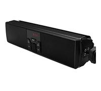 Jolsaawie Enceintes stéréo pour moto Lecteur de musique MP3 Lecteur Bluetooth avec USB, AUX-IN, FM FM pour guidon de 7/8-1,25 pouces pour guidon moteur scooter vélo ATV UTV