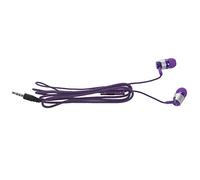 Jolsaawie H-169 3,5 mm MP3 MP4 Caisson de basses filaire cordon, écouteurs universels de musique avec contrôle en fil de blé (violet)