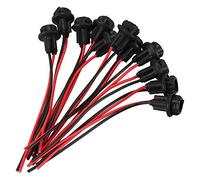 Jolsaawie Lot de 10 supports de lampe T10 W5W 168 194 en verre Noir