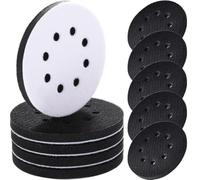 Jolsaawie Lot de 10 tampons d'interface à densité douce de 12,7 cm à 8 trous auto-agrippants en éponge