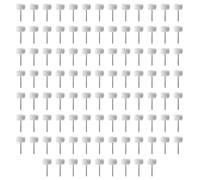 Jolsaawie Lot de 100 mini roues de polissage en laine de 3 mm - Brosse de polissage rotative abrasive - Outils de polissage à la main