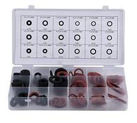 Jolsaawie Lot de 141 joints toriques plats en caoutchouc pour œillet de robinet, 18 tailles différentes